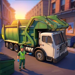 Icône de Garbage Truck Driver 3D